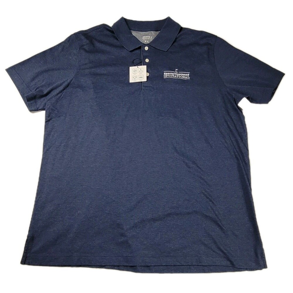 Brooks Brothers Performance Polo Men's Blue Sports Illustrated Invitational 2XL